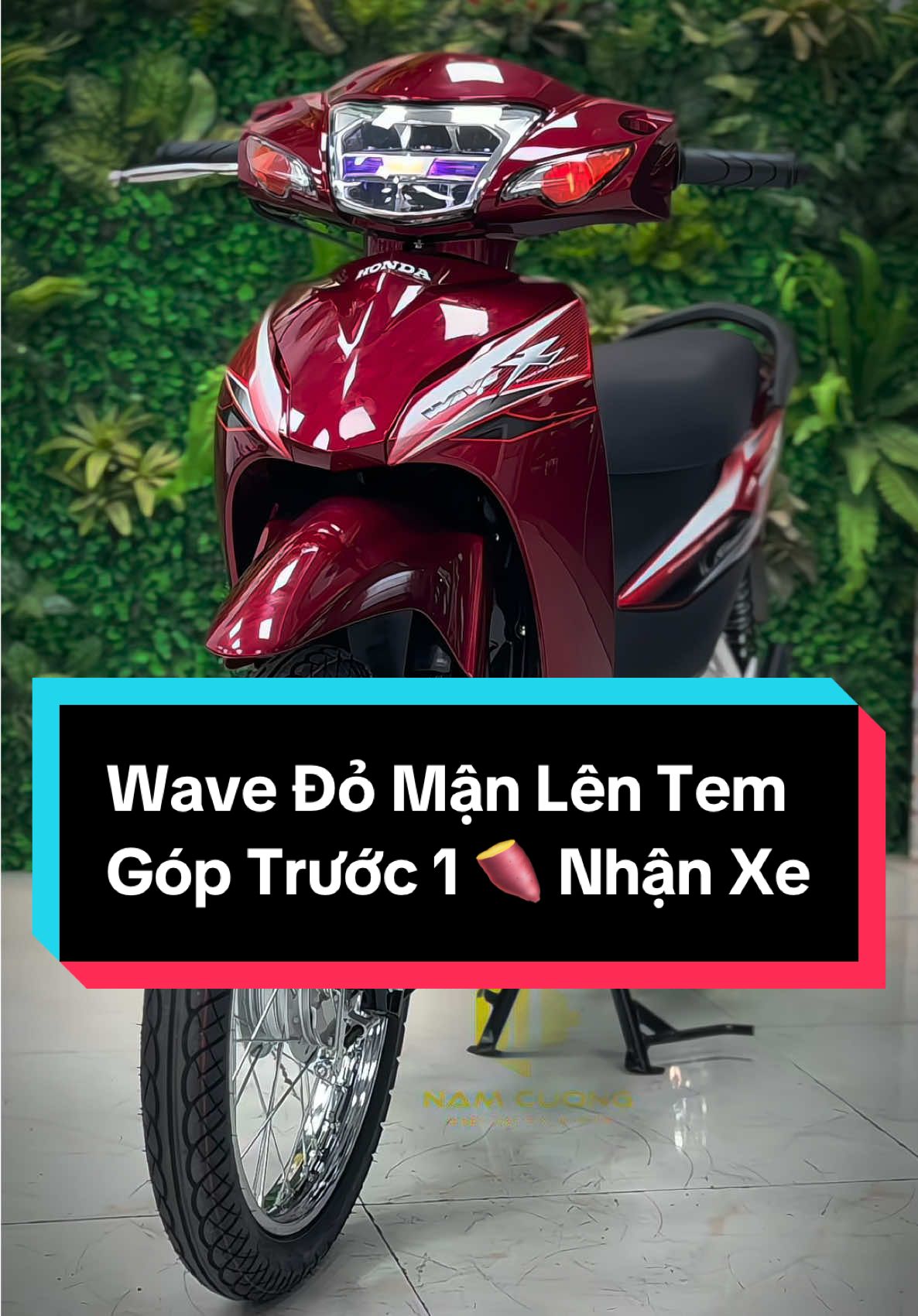 Wave Đỏ Mận Lên Tem Mới..Trả Trước Từ 1 Đồng Ring Xe #wave  #xuhuong  #xemaynamcuong  #xemaytragophanam  #wavekieng 