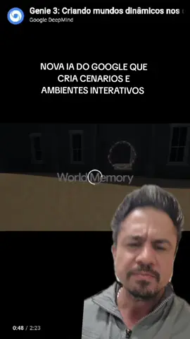 Google Surpreende novamente lançando uma ferramenta de inteligência artificial que cria ambientes 3D navegáveis. É a Genie 3 #genie3 #google #inteligênciaartificial #chatgpt #VEO3