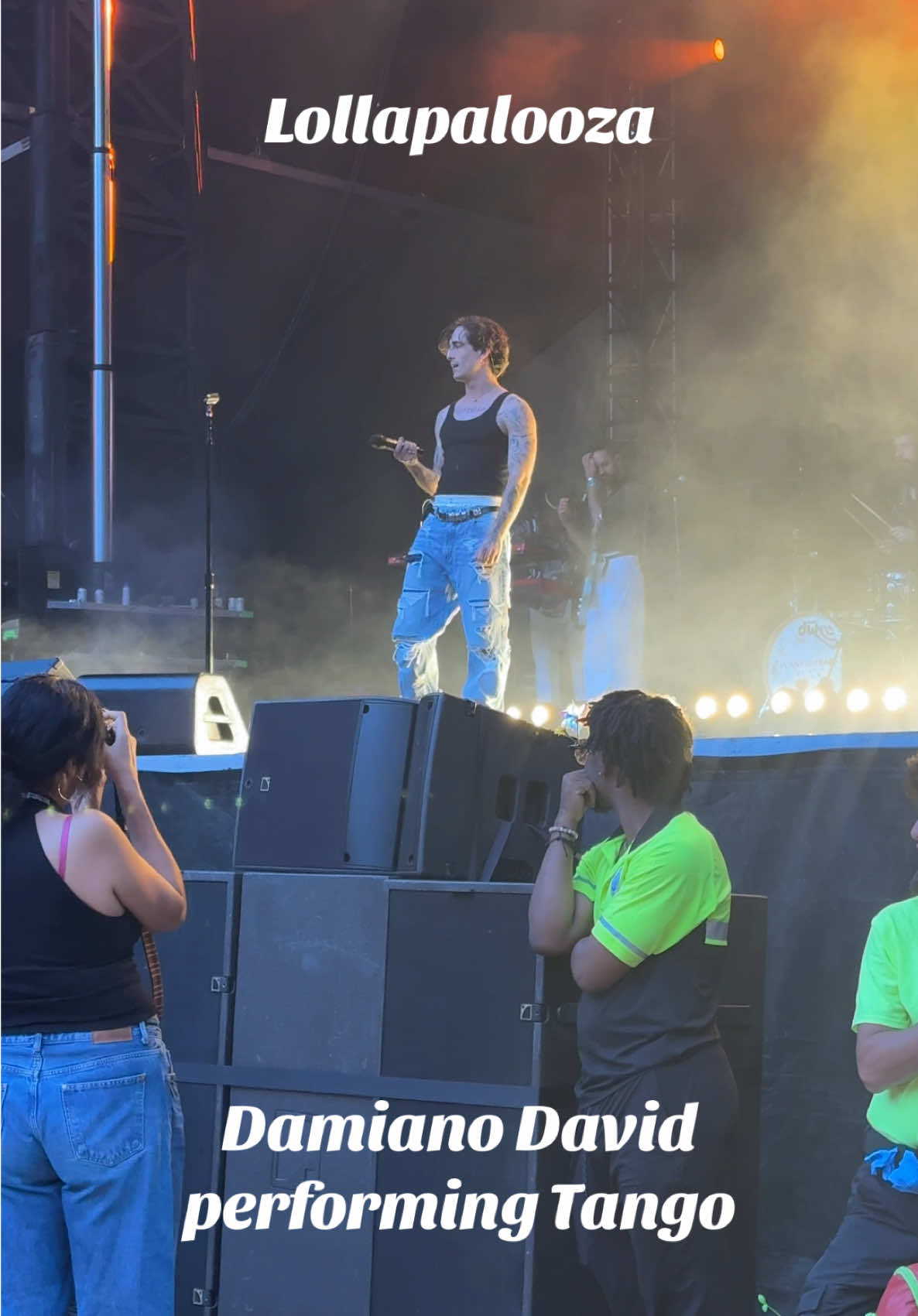 I could listen to him sing all day #lollapalooza #damianodavid #tango #funnylittlefears #chicago 