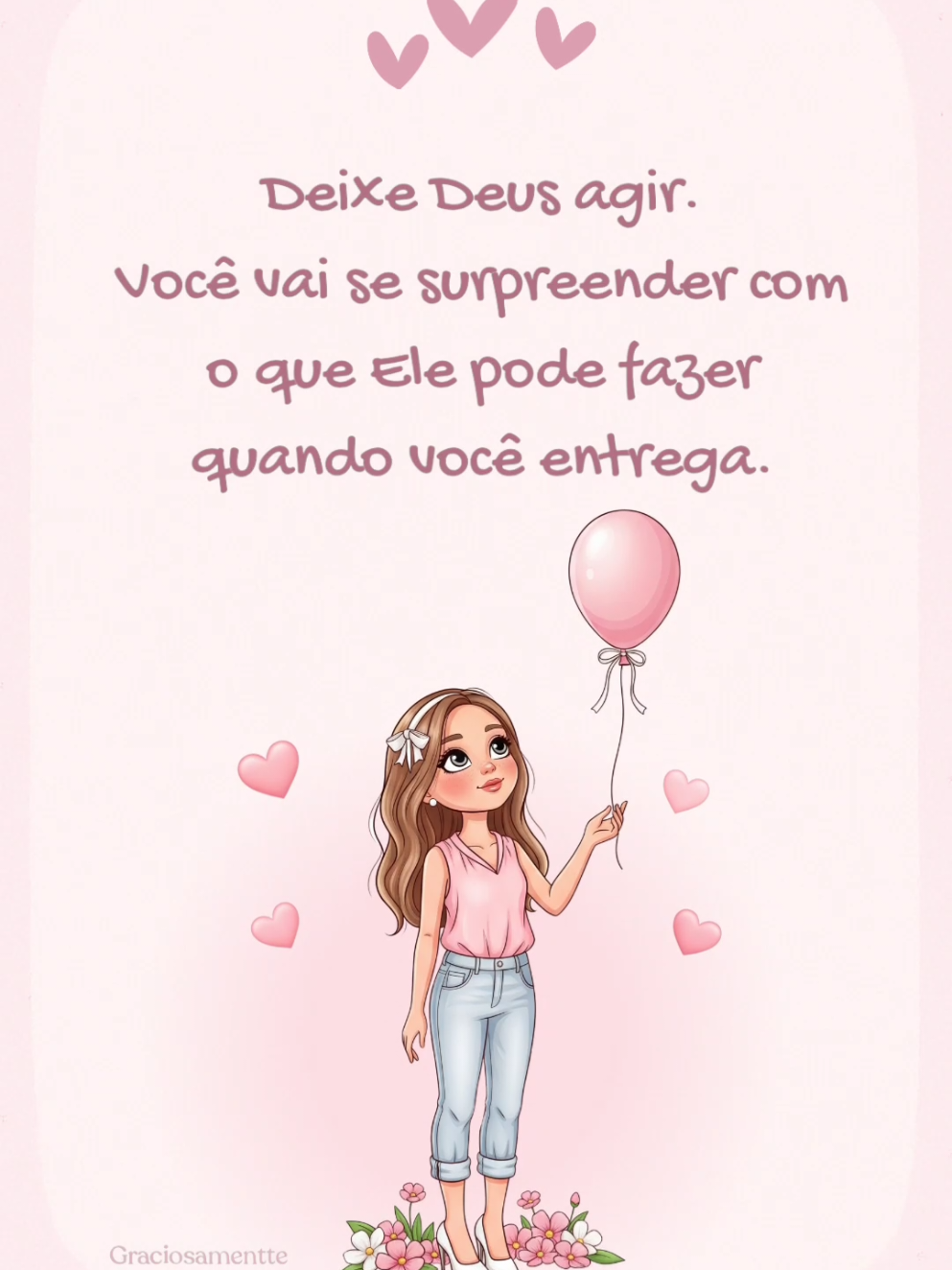 Deixe Deus agir na sua vida, pois só Ele, tem o controle de tudo. Boa noite!🙏❤️ #pravoce #reflexão 