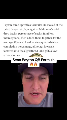 Sean Payton developed a QB formula to track help measure QB play #nfl #football #broncos #seanpayton #denver #bonix #packers #jordanlove #jalenhurts #eagles #joeburrow #quarterbacks
