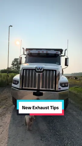 A fantastic solution to the exhaust stacks on Snow White! #trucking #truckinglife #womenintrucking #girlswithtrucks #dumptruck #fy #fyp #viral 