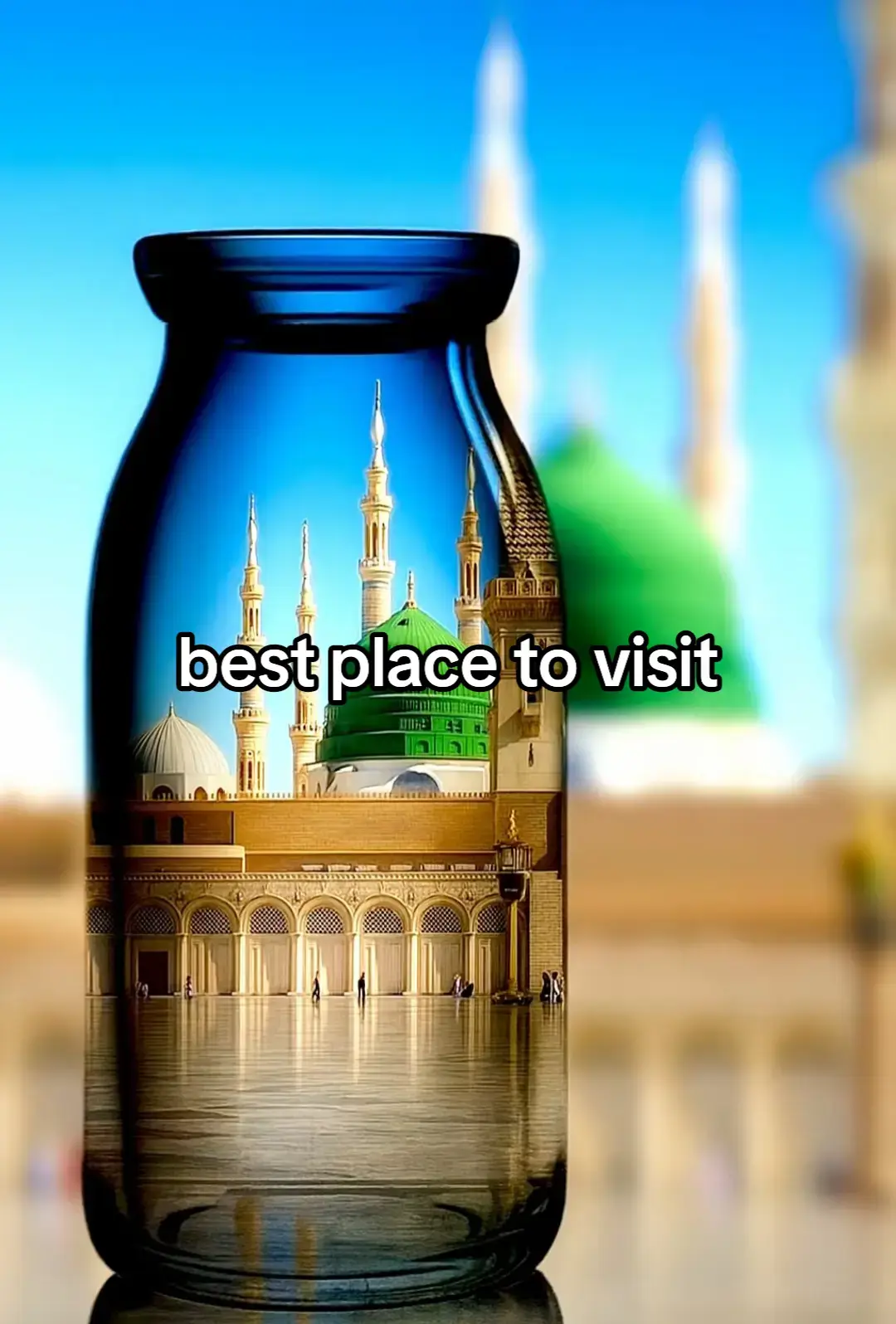 best place to visit 💝madinah munawra Madinah, the City of the Prophet, shines bright A beacon of faith, where Islam's history takes flight The Masjid an-Nabawi, a mosque of grandeur and might Where the Prophet Muhammad's tomb is a sacred sight The city's streets are lined with date palms, green and tall A tranquil oasis, where faith and peace enthrall Madinah's rich history and heritage are palpable and realMadinah's rich history and heritage are palpable and real A place where Muslims from all over the world come to feel The city's warm hospitality and welcoming smile Make it a place of pilgrimage, worth traveling a long while #1mviews #grow 
