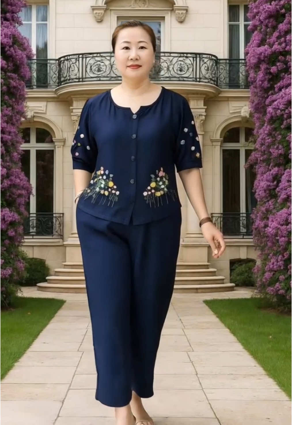 BỘ TRUNG NIÊN VẢI LỤA.               #myoutfit#trending#xuhuong#thoitrangtrungnien#thoitrangnu#fashionnu#bodotrungnien
