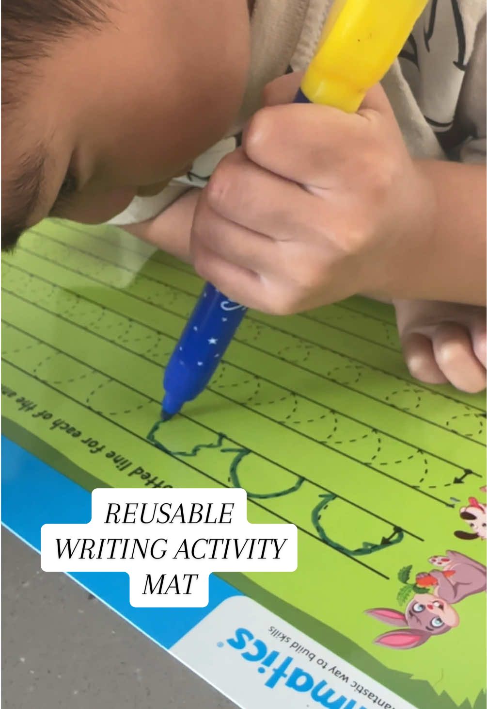 a BIG fan of reusable learning products for toddlers! #toddlermoms #toddlermomsoftiktok #preschoolprep #kindergarten #preschool #toddleractivities #toddleractivitiesideas #toddlerlearning #tiktokshopbacktoschool 