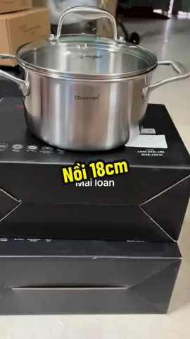Chiếc nồi nhỡ phù hợp với mọi không gian bếp với bề mặt nhám giúp hạn chế bám bẩn đồ ăn #xuhuong #chockmen #fpy #inox #mailoan #noiinox 
