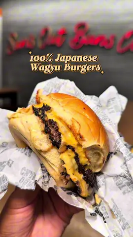 POV: You just found the perfect double cheeseburger 🍔✨ One burger. Made one way. 100% Japanese Wagyu. Limited time only! #LasVegasEats #ResortsWorld #WagyuBurger #BurgerTok #VegasEats 