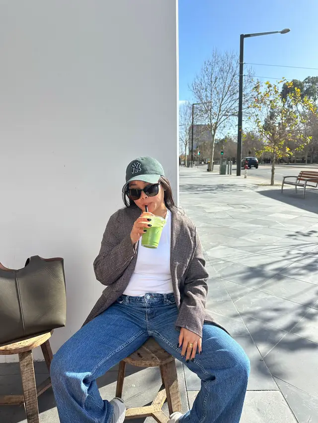 aussie gyal 💚🦘🐨 #matcha #adelaide #OOTD 
