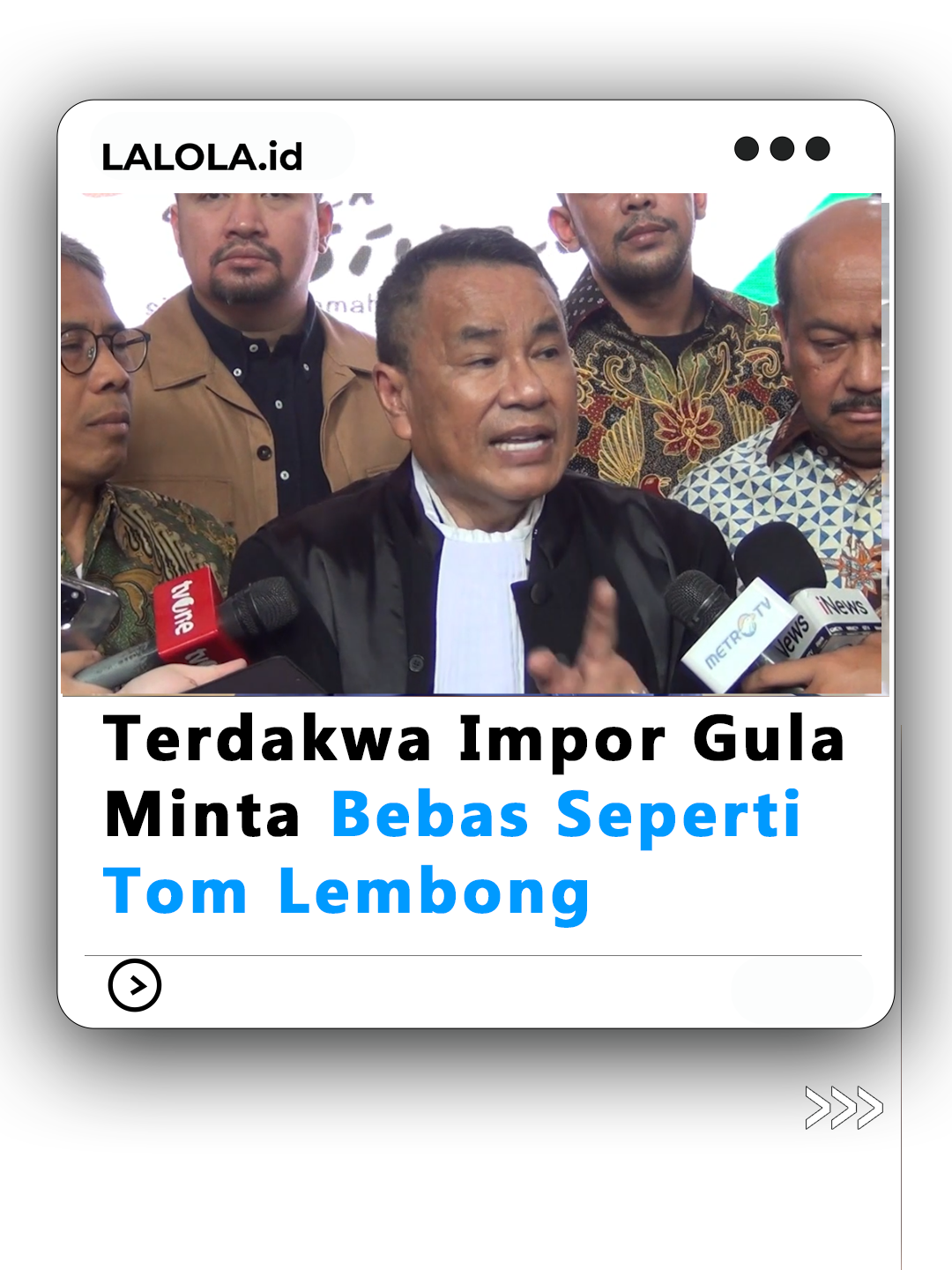 Sembilan Terdakwa Kasus Impor Gula Di Kementerian Perdagangan Minta Kasus Yang Menjerat Mereka Dihentikan Usai Mantan Menteri Perdagangan Mendapatkan Abolisi Dari Presiden Prabowo Subianto Sembilan Terdakwa Yang Berasal Dari Korporasi Ini Mendesak Jaksa Agung Mencabu Surat Dakwaan Terhadap Mereka Sembilan Terdakwa Kasus Korupsi Impor Gula Mengajukan Permohonan Penghentian Semua Proses Hukum Yang Menjerat Mereka Permintaan Ini Diajukan Menyusul Pemberian Abolisi Kepada Mantan Menetri Perdagangan 2015-2016 Tom Lembong Para Terdakwa Yang Berasal Dari Korporasi Ini Meminta Jaksa Penuntut Umum Untuk Mencabut Surat Dakwaan Dan Menghentikan Proses Hukum Terhadap Mereka Kuasa Hukum Sembilan Terdakwa Hotman Paris Hutapea Menyebut Presiden Prabowo Subianto Dalam Keputusan Presiden Atau Kepres Abolisi Memerintahkan Untuk Menghentikan Seluruh Proses Dan Akibat Hukum Hotman Menilai Pemberian Abolisi Seharusnya Dilakukan Sevara Menyeluruh Pasalnya Para Pengusaha Yang Menjadi Terdakwa Hanya Menjalankan Tugas Dari Tom Lembong Yang Waktu Itu Menjabat Sebagai Menteri Perdagangan Sebanyak Sembilan Petinggi Perusahaan Gula Swasta Bersama Menteri Perdagangan 2015-2016 Thomas Trikasih Lembong Didakwa Merugikan Keuangan Negara 578 Miliar Rupiah Dalam Kasus Impor Gula Jaksa Penuntut Umum Menyebut Para Terdakwa Melawan Hukum Dengan Mengajukan Dan Mendapatkan Persetujuan Impor Gula Kristal Mentah Tim Liputan #sultratv #lalolaid #fypage #tomlembong #imporgula