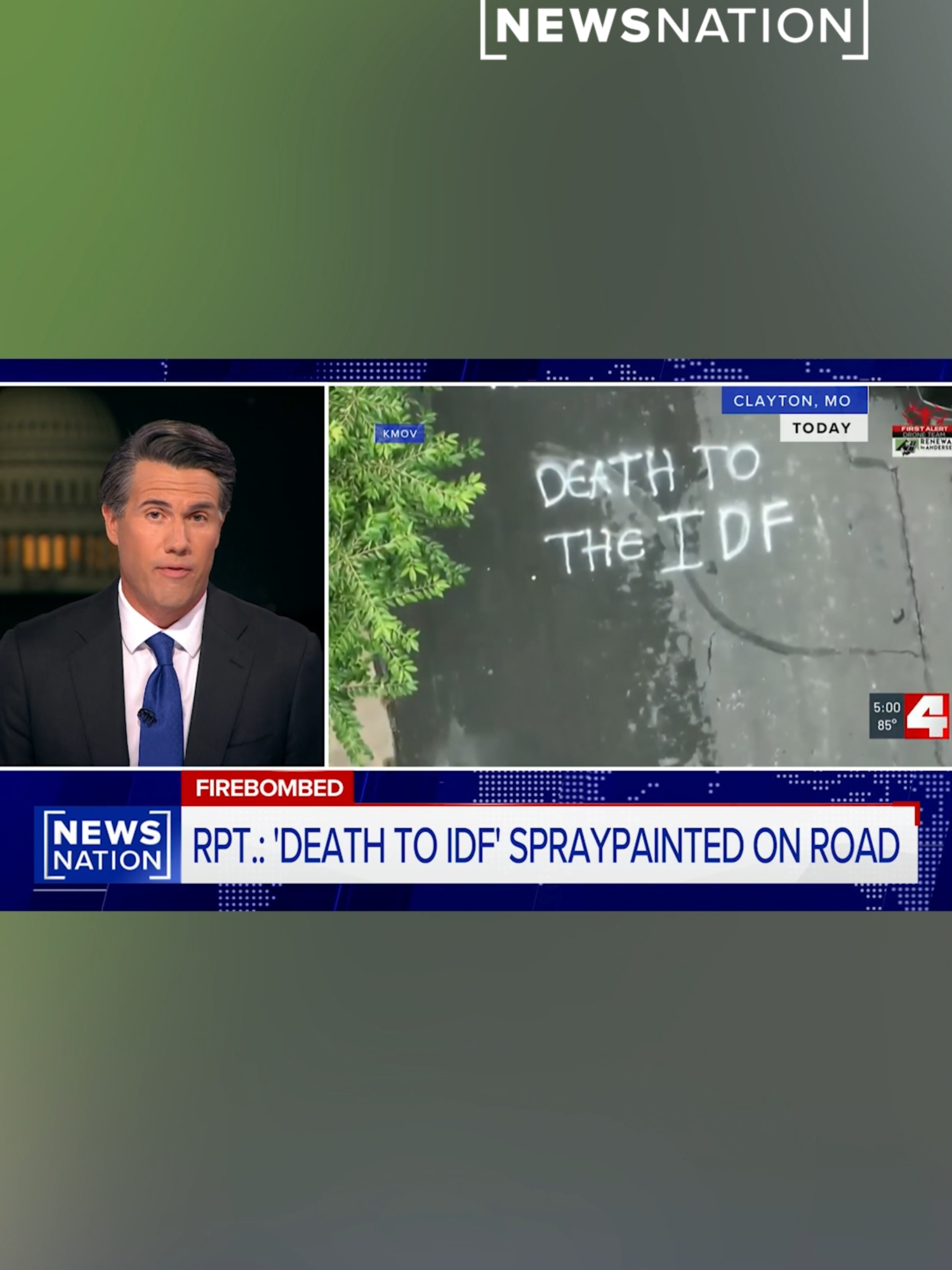 A hate crime investigation is underway after “Death to the IDF,” the acronym for the Israel Defense Forces, was spray painted on a road and three cars were set on fire in Missouri. #IDF #israel #hatecrime