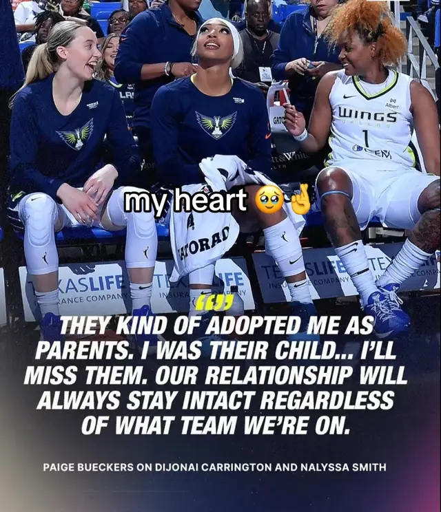 this so cute tho #paigebueckers #nalyssasmith #dijonaicarrington #WNBA #dallaswings #fyp 