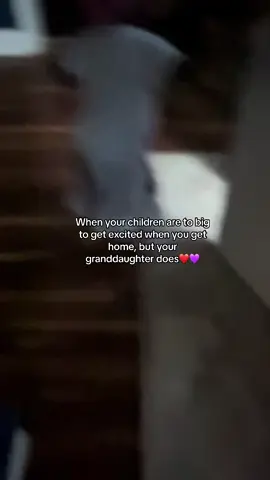 It use to be so nice when our children couldn’t wait til we got home and was so excited to see us. Now they are teenagers and grown so of course not😂 but now we get it all over again with our granddaughter 😍❤️💜 #granddaughter #grandparents #firstgrandchild 