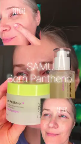 Restoring the barrier and skin radiance ☺️💚 #samu #bornpanthenol #capsulecream #panthenolserum #skinbarrier #koreanskincare #glassskin 