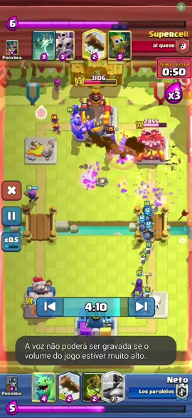 E essa jogada minha aqui kkk foi pura sorte #clashroyale #mobile #celular 