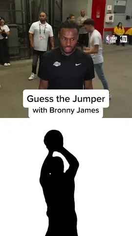 Bronny and Jalen Brunson got the same jumper 😂🤝 (via NBATV) #NBA #basketball #bronnyjames #lakers 