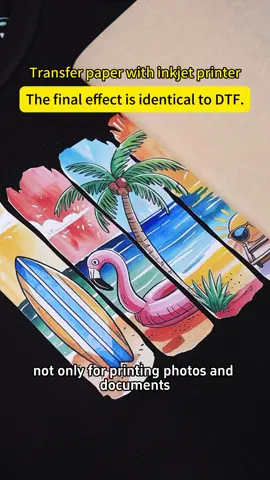 Transfer paper with inkjet printer DIY cotton Cloth 👔#sublimationtips #sublimationforbeginners #crafter #crafttok #fyp #sublimationtutorial #dtfprinting #printablevinyl #sublimationhack #dtf #dtftransfers #summervibe 
