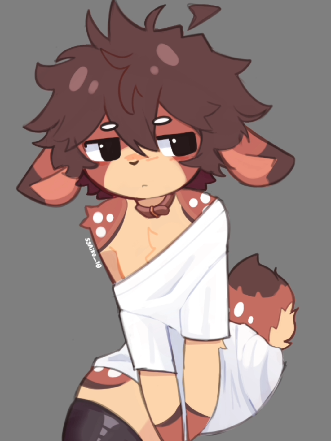 desculpe n estar postando video ultimamente  . . . . #digitalart #deer #cute #soft #furry 