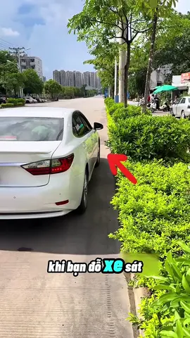 Đỗ xe Sát Lề tránh gây cọ lốp và vỉa hè. Áp dụng cho từng trường hợp cụ thể. Anh em tham khảo nhé. #laixe #hoclaixe #laixeoto #laixeantoan 
