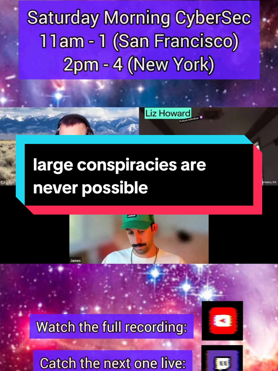 Large conspiracies are never possible (thiswillhold claimed an Ex-CIA Whistleblower claimed The NSA Audited The 2024 Election) @Means Workwear @future infinitive ☸️🆘🇺🇸 