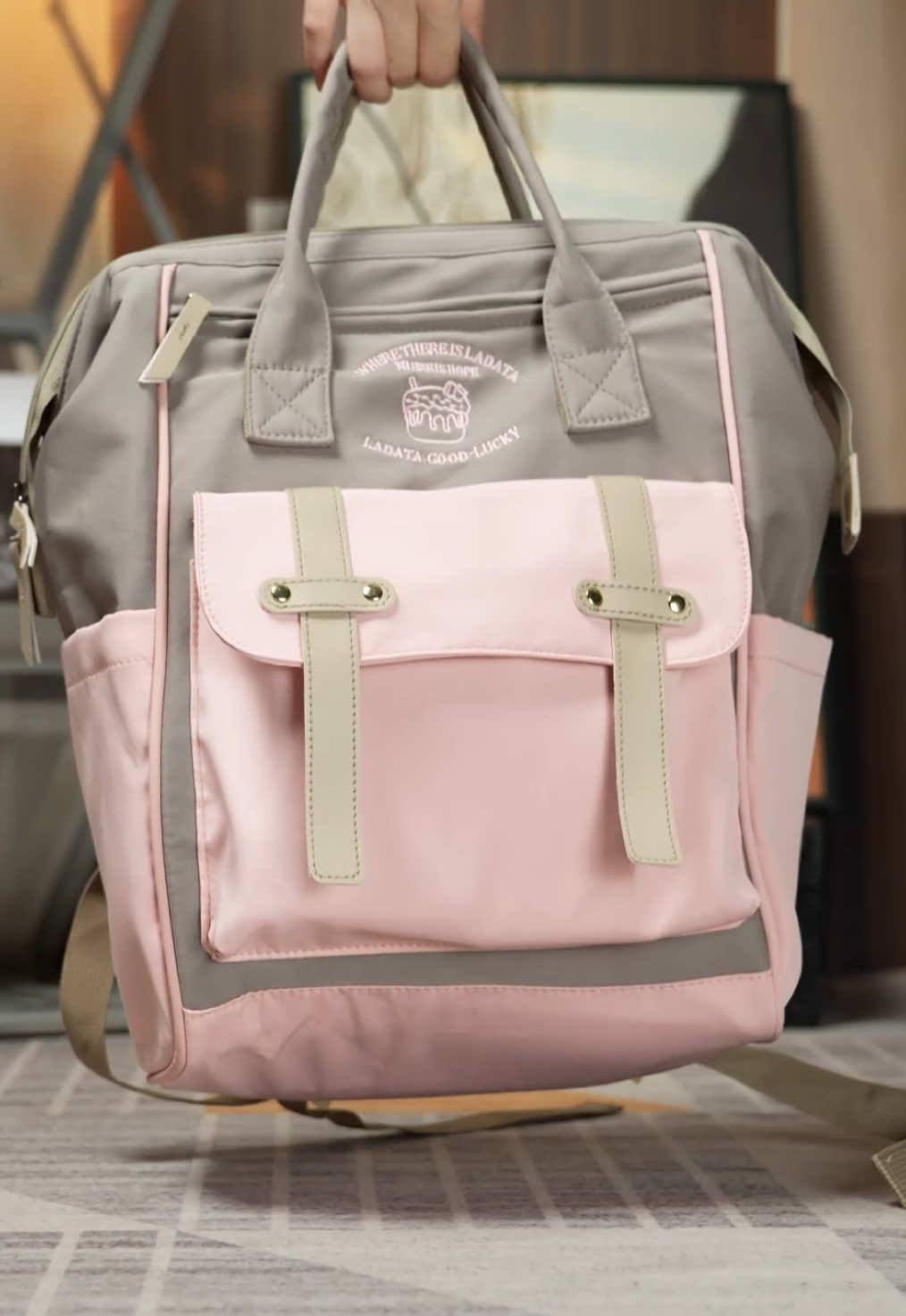 #balo #tui Macaron Ice Cream Match Color Double Shoulder Bag Công suất lớn Chất liệu chống thấm nước chất lượng cao#balodihoc #cap #capdihoc #balonudihoc #bag #backpack #schoolbackpack #schoolbag #fyp #xhtiktok #titokfashion 