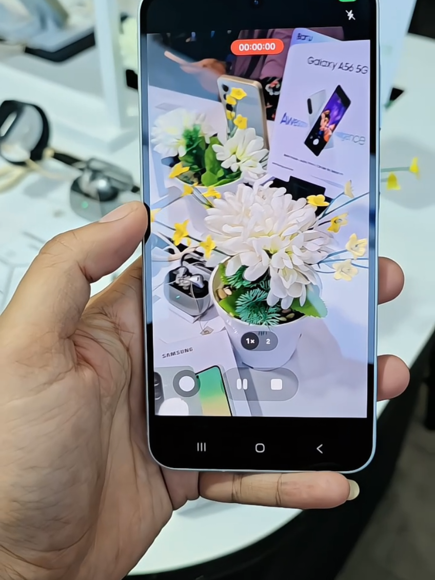 ( SAMSUNG A56 5G ) -Ram 8+256 & 12+256gb -Batrai 5000mah -Exynos 1580 -jaringan 5g -Camera 50mp  -0,5 / ultrawide On -Stabizer video On -Live Foto On -Ip67 -Stereo speaker -Fast Charge 45w -Suport Nfc -Refresh rate 120hz -Layar 6,7