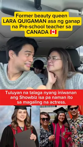 Idol ko pa naman to si Ms. Lara sayang iniwan na showbiz. #laraquigaman #canada 