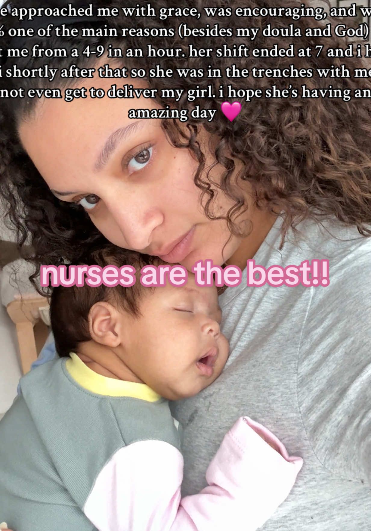 loved all my nurses but she was my favorite. 🩷 #nursesoftiktok #laboranddelivery #laboranddeliverynurse 