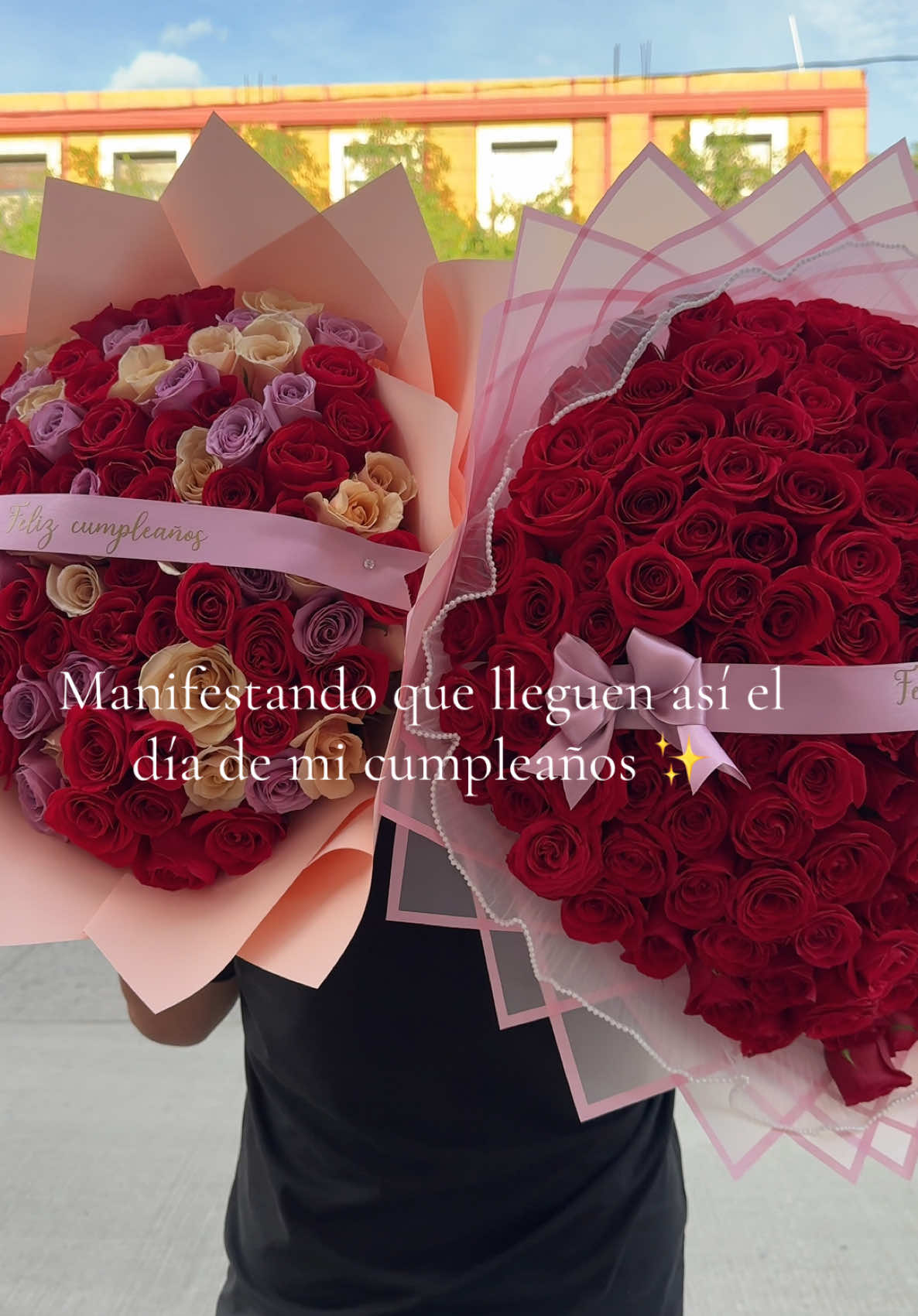 Manifestando mis flores ✨✨  • • #ramobuchon #flores #ramos #cumpleaños #parati #loveyou #rosas 