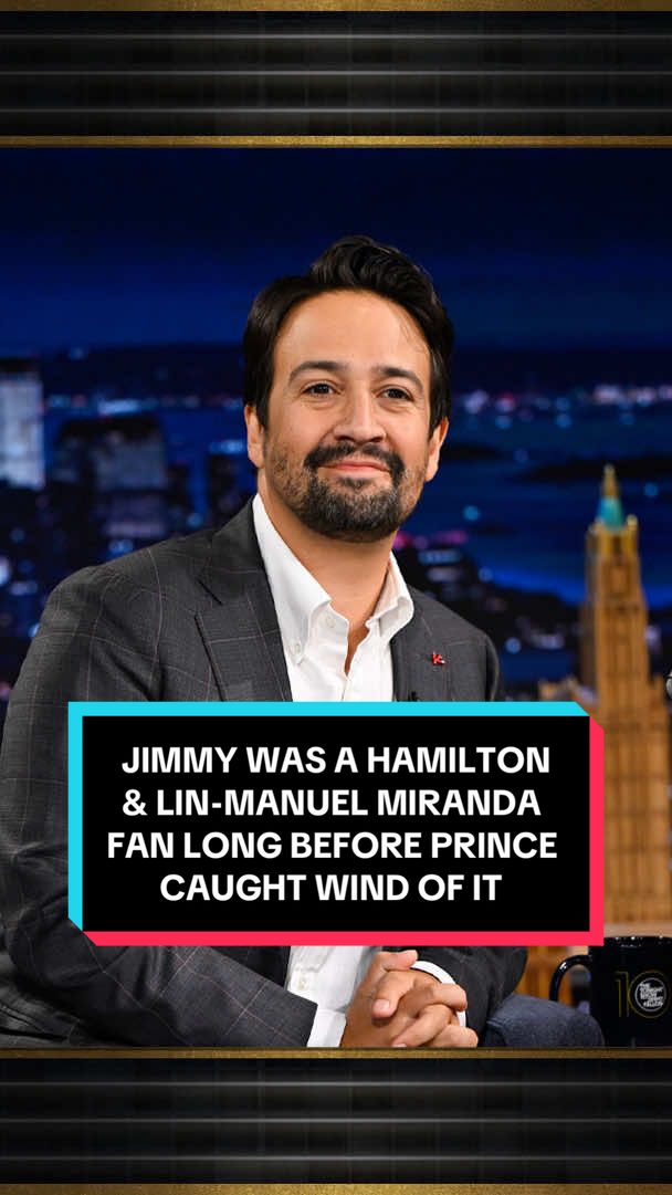 Jimmy was a @Hamilton & Lin-Manuel Miranda fan long before @prince caught wind of it 🤣 #FallonTonight #TonightShow #LinManuelMiranda #Prince #Hamilton #JimmyFallon 