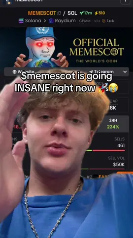 #greenscreen $memescot could be the next 100x runner 🚀 #memecoins #crypto #memescot #solana 