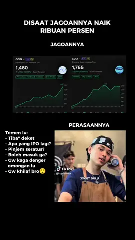 Disaat jagoannya naik ribuan persen #saham #investing #investment #ipo #cdia #coin #eipo #sahamindonesia 