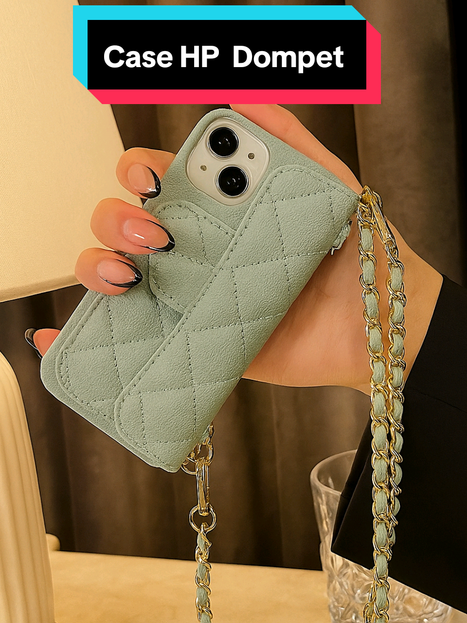 Case HP ini bukan cuma pelindung, tapi juga solusi buat kamu yang anti ribet. #CaseDompetMewah #CaseHPKekinian #CaseHPWanita #CaseTaliRantai #AksesorisCewek 