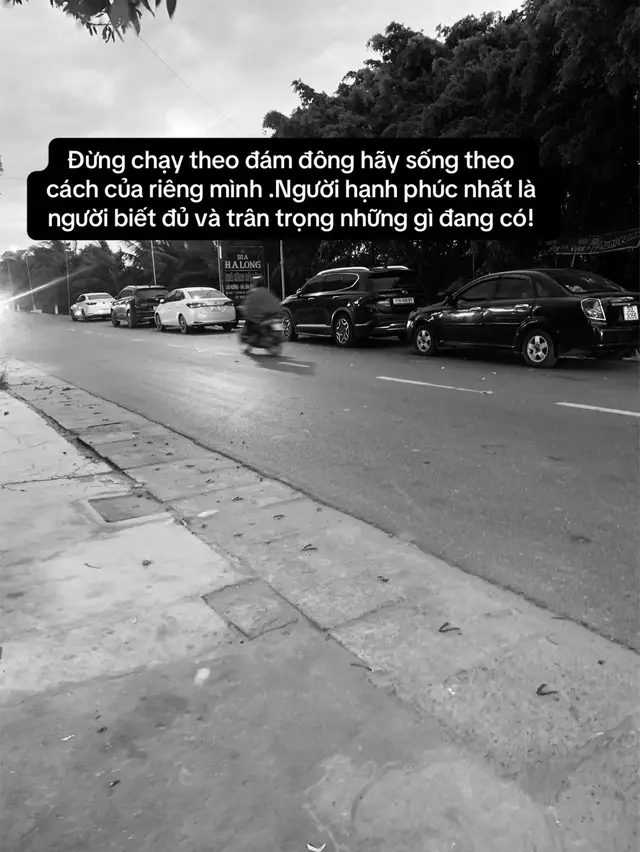 Đừng chạy theo đám đông hãy sống theo cách của riêng mình .Người hạnh phúc nhất là người biết đủ và trân trọng những gì đang có! #xuhuongtiktok #fly #xuhuong 