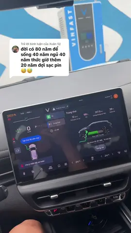 Trả lời @Xuân Sỹ dành 20 năm chỉ  để đi sạc xe 😂 #vinfast #xedien #sacxedien 