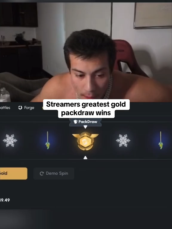 Streamers greatest gold packdraw wins #packdraw #kick #fyp #epic