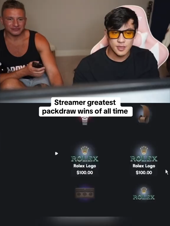 Streamer greatest packdraw wins of all time #packdraw #kick #epic