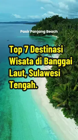 Top 7 Destinasi Wisata di Banggai Laut Simpan untuk liburanmu ke Banggai Laut 1. Bukit Popisi, Desa Mbuang Mbuang. 2. Bontolan snorkling spot, Desa Bone Baru 3. Pantai Pasir panjang, Desa Lokotoy 4. Tanjung Gundul, Desa Pasir Putih 5. Liang Tadul, Panapat. 6. Pantai Oyama , Desa Lokotoy 7. Danau Ubur Ubur Paisubatongan, Desa Mbuang Mbuang. Mana favoritmu?  #banggailaut #tripbanggai #paisubatogan #wonderfulindonesia