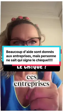 #entreprise #aide #public nous savons qu’on donne des aides aux entreprises, beaucoup d’aide mais qui signe le chèque.?