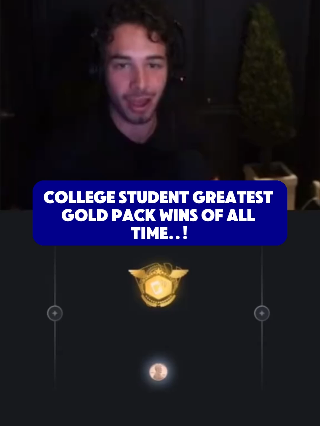 College student greatest gold pack wins of all time..! #packdraw #paratii #fyp