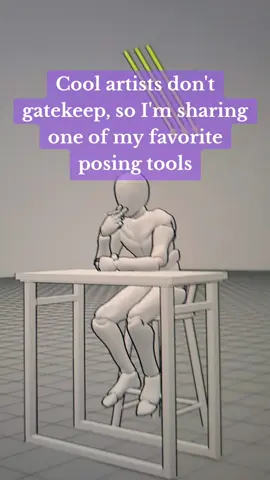 I'll be making a tutorial soon so stay tuned! I don't have the premium version but it's soon helpful if you're stuck or want to practice  #arttipsandtricks #arttips #posingtips #art #arthelp #fy #arttools 