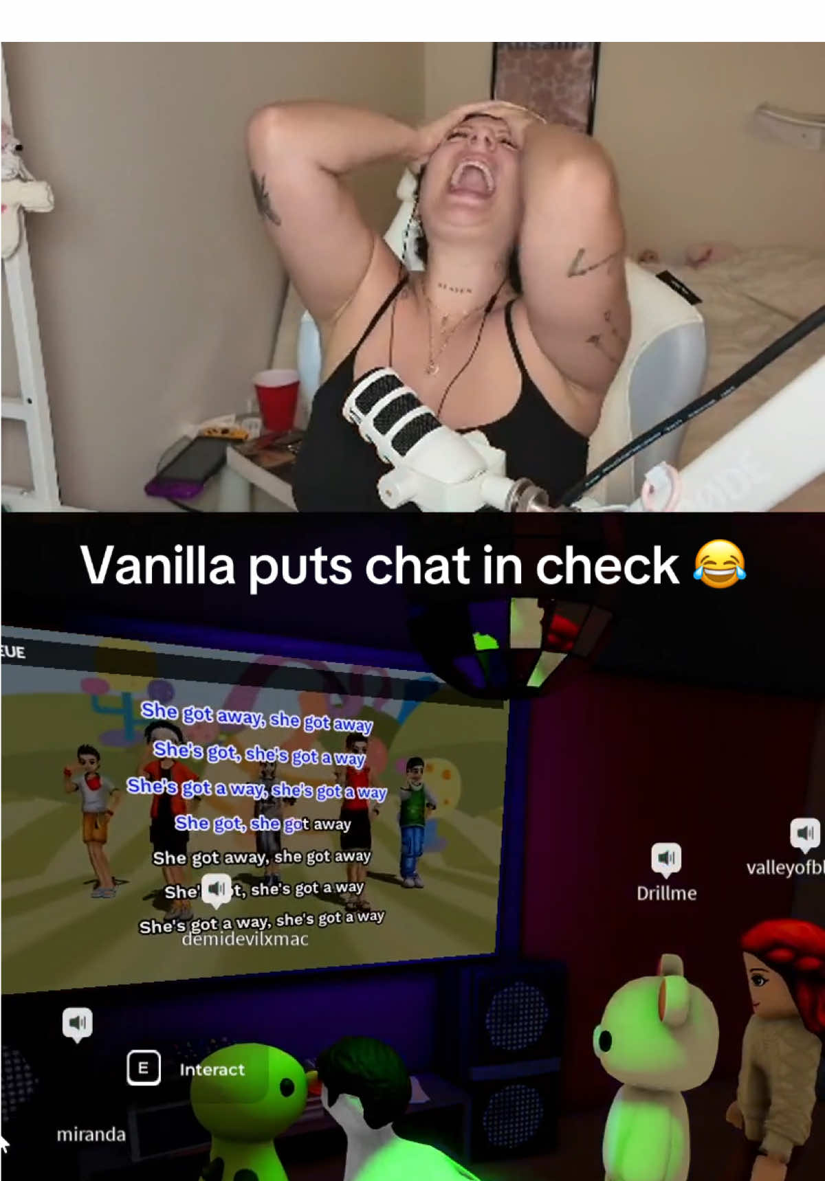 SHE’S GOT SHE’S GOT A WAAAAY @vanilla #vanilla #stream #twitch #vanillamaceclip #roblox #karaoke 