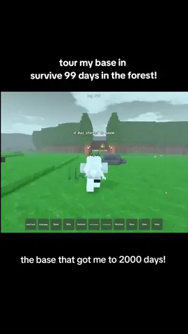 We got to day 2000 at the end! Honestly could have gone on longer but I was sooo sleepy from staying up to decorate the base :p Can't wait for the new update!! #survive99daysintheforestroblox #survive99days #baseidea #99days #survive99daysintheforest  #robloxfyp #robloxgames #fyp 