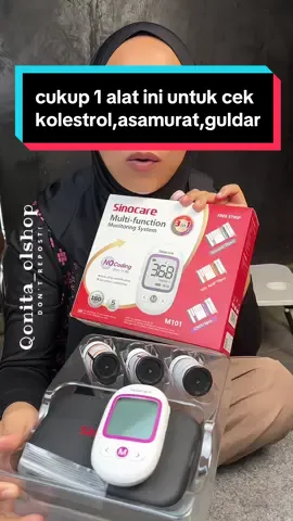 gk perlu lagi ngantri kerumah sakit untuk cek kolesterol asamurat gula darah kalok kalian sudah punya alat ini #sinocare #alatcekguladarah #alatcekguladarah3in1 #alatcekkolesterol #alatcekasamurat #sinocaremultifungsi @SinocareOfficialShop 