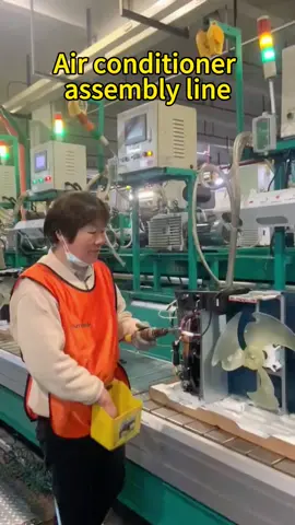Air conditioner assembly line #Airconditionerline#ACmold#acequipment #accabinet #ACpart#ACR&D#ACTesting#ACfactory#foryou #tiktokviral #tiktok 
