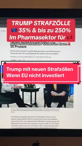 Neue Strafzölle und Unsicherheiten in der Weltwirtschaft - ggf. Erhält die EU neue Strafzölle von 35% und China bis zu 250% im Pharmasektor #eu #wirtschaft #finanzen #investieren #handel  Keine Anlageberatung oder Kaufs, Verkaufsempfehlung - Beitrag dient nur zu Informations und Unterhaltungszwecken 