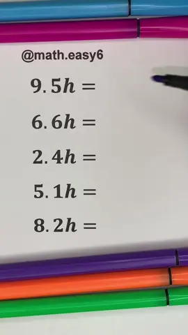 Time conversion 📚#maths #math #mathematics #study #studytok #student #learn #knowledge 