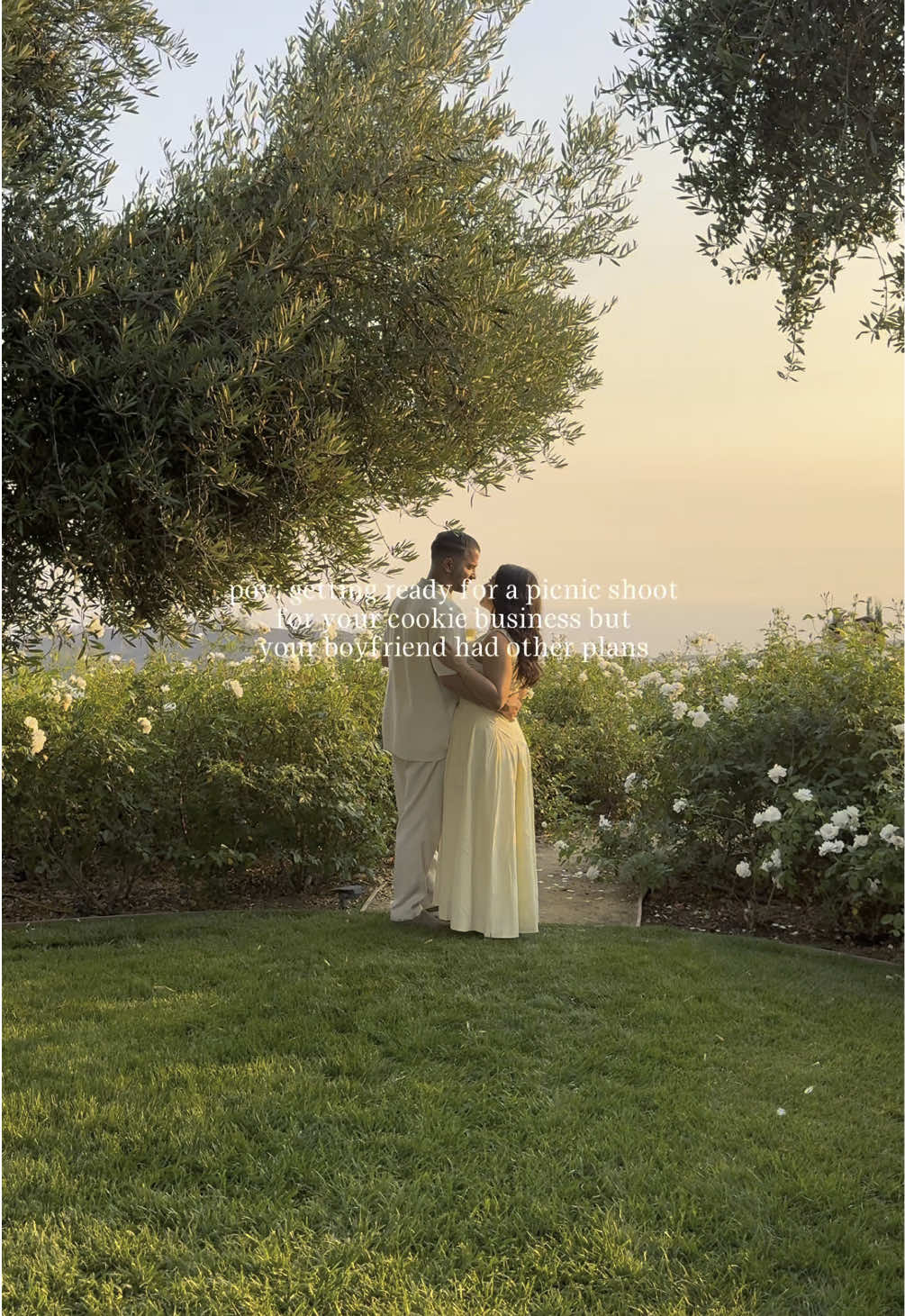 Went from doing a picnic shoot for my cookie business to this… literally felt like a fairy tale 💛       .      .      #dreamproposal #malibu #propose #proposalvideo #proposalideas #cookiebusiness #smallbusinessowner #cookies #CookieTok #HomeBaker #boyfriendgoals #boyfriendcheck #fiance #sunsetbeach #fairytale #proposalgoals 