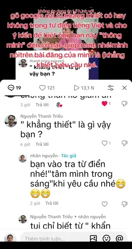 Trả lời @thanh.trieu.nguye5 mọi người vào google gõ cái  cho ý kiến để biết ông bạn này 