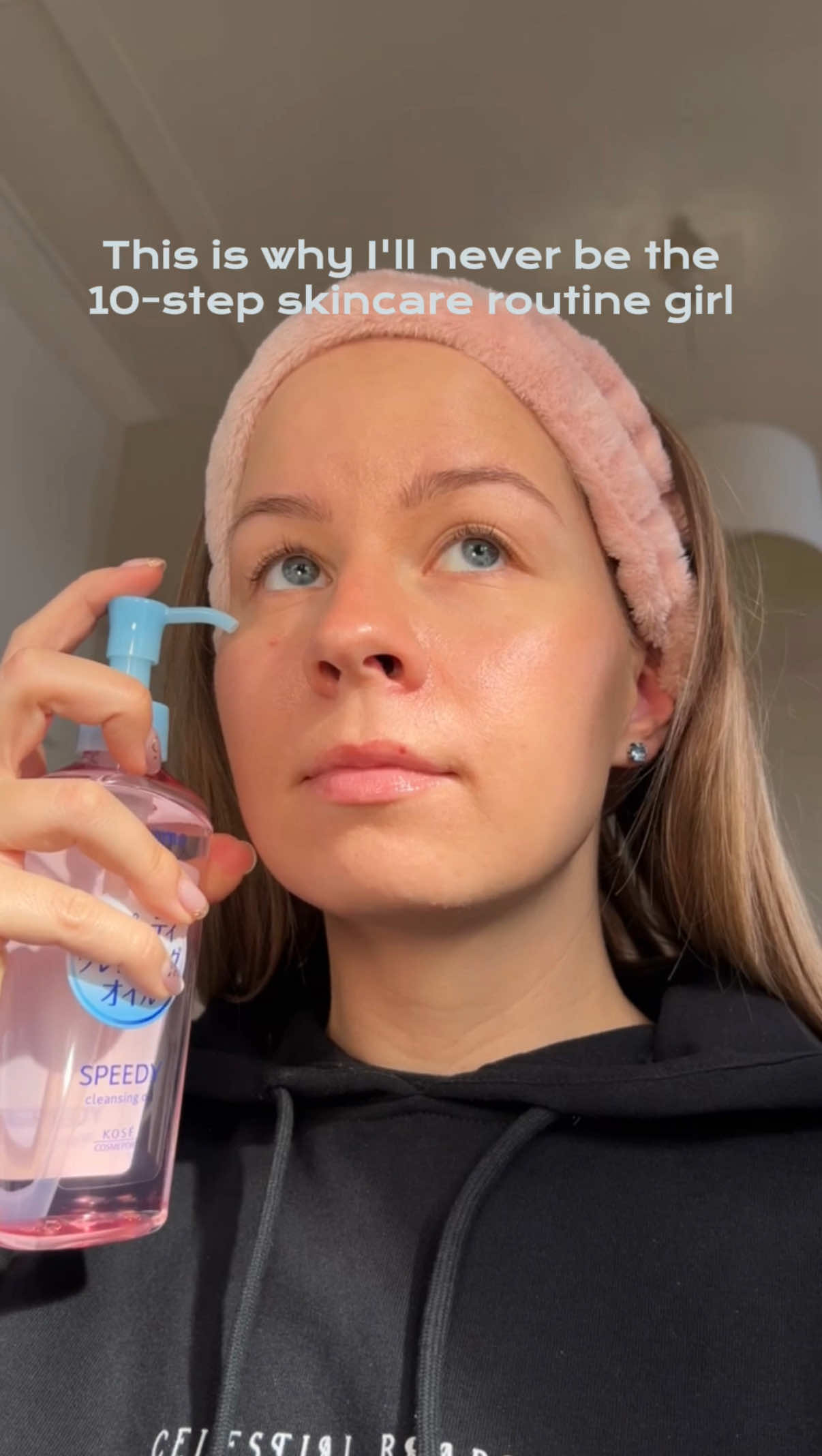 my current routine: facial cleanser, toner, serum and sunscreen. That’s it.🥰 #skincare #routine #10stepskincare #skinfluencer 