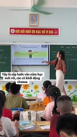 Khởi động cho năm học mới nào #giáoviên #namhocmoi #nguoigieomamxanh #giaovientieuhoc 